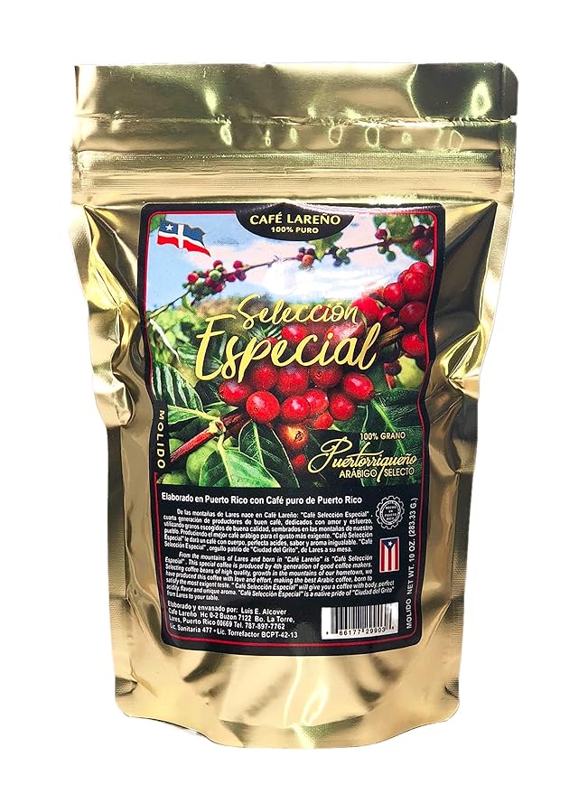 Lareño Special Selection Puerto Rican Arabica Ground Coffee 10 Ounce