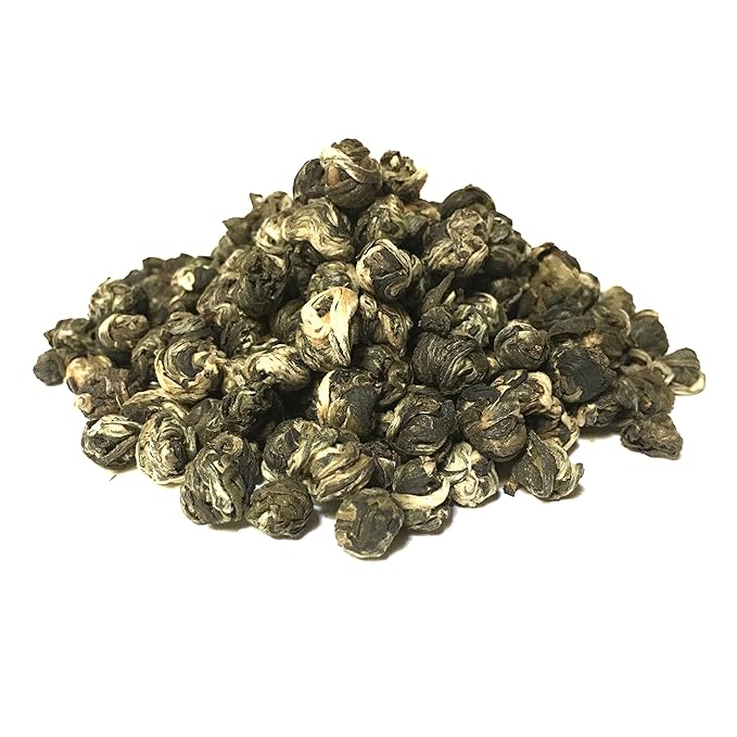 Bamboo Tea House Jasmine Pearls Green Tea (4 Ounce Bag)