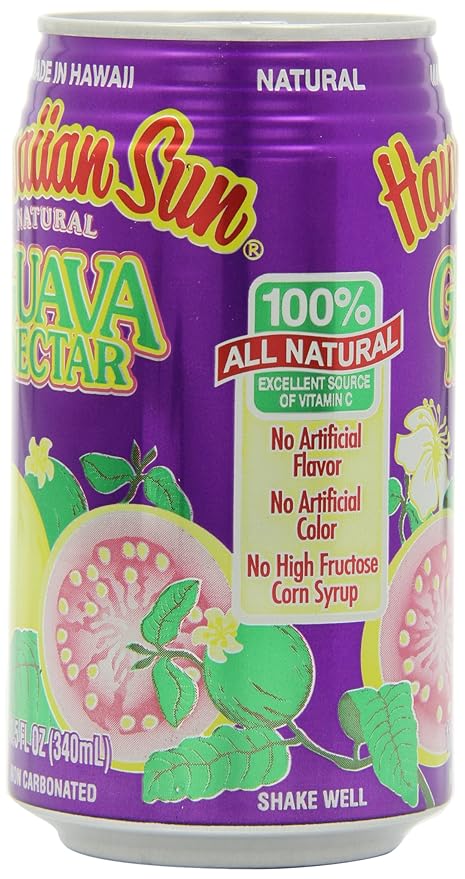 Hawaiian Sun Nectar Guava 11.5 Fl Oz (Pack of 24)