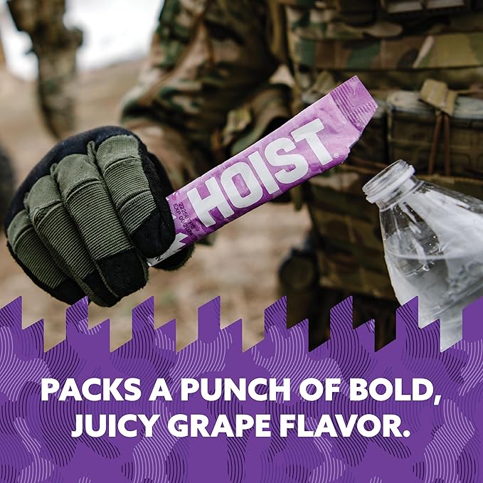 HOIST Premium Military Hydration Bundle – Variety Pack Drinks + Grape Peach Mango &amp Fruit Punch Powder Sticks – Rapid Electrolyte Hydration for Performance