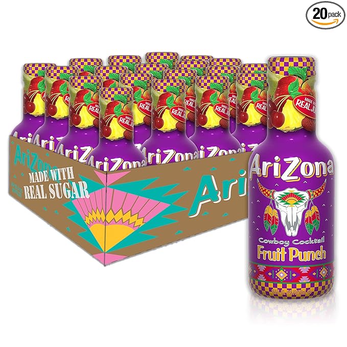 AriZona Fruit Punch 16.9 Fl Oz (Pack Of 20)