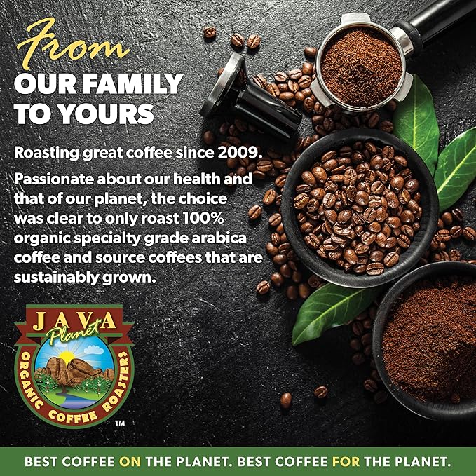 Low Acid Organic Coffee – Whole Bean Mold-Free &amp Stomach Friendly by Java Planet Papua New Guinea Single Origin Coffee Dark Roast Smooth Full Flavored 2x1LB Bag
