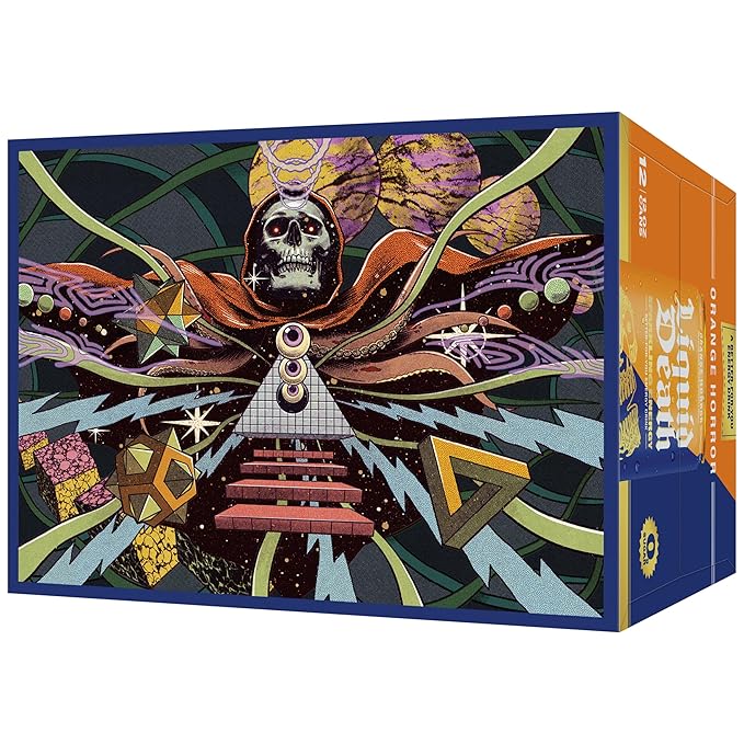 Liquid Death Sparkling Energy - Orange Horror (Orange and Cream) Zero Sugar Energy Drink Unextreme Caffeine 100mg Essential Vitamins 12 Fl Oz (Pack of 12)