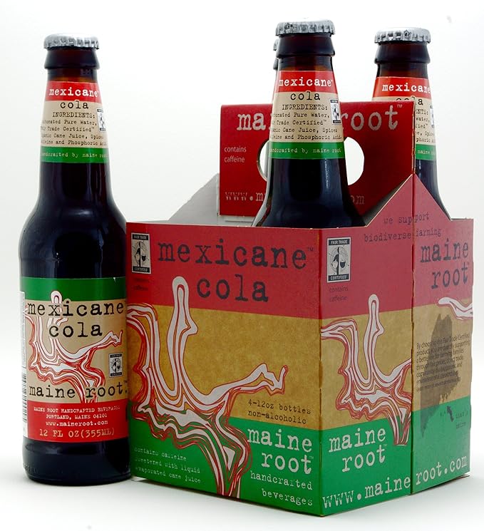 Maine Root - Mexicane Cola (100% Fair Trade &amp Organic) Buy TWENTYFOUR Bottles and SAVE Each Bottle is 12 Ounces (Pack of 24)