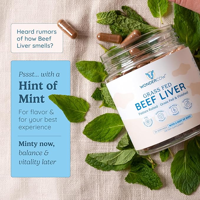 WONDERCOW Collagen Peptides + Grass-Fed Beef Liver Capsules + Beef Protein Isolate with Bovine Colostrum – Non-GMO Wellness Bundle – 3-in-1 Daily Support