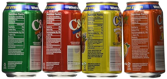 C&ampC Classic Drink Varity Pack 12 Fl. Oz 24 Count