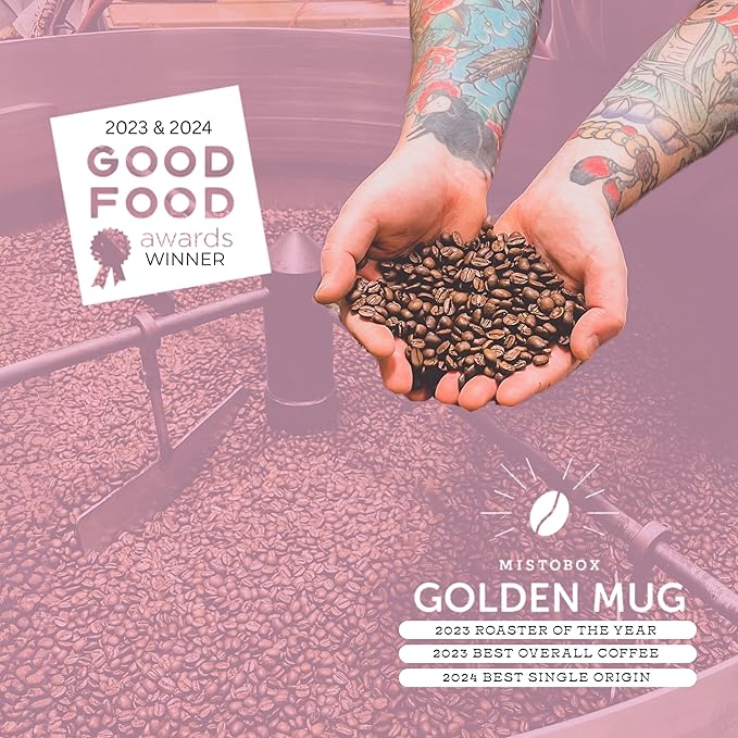 Goshen Coffee Roasters Ground Bright Eyed Breakfast Blend | Light Roast Brewed or Espresso | Award-Winning - Natural and Washed | Vibrant Almond Brown Sugar Flavors | 5 lb Bag