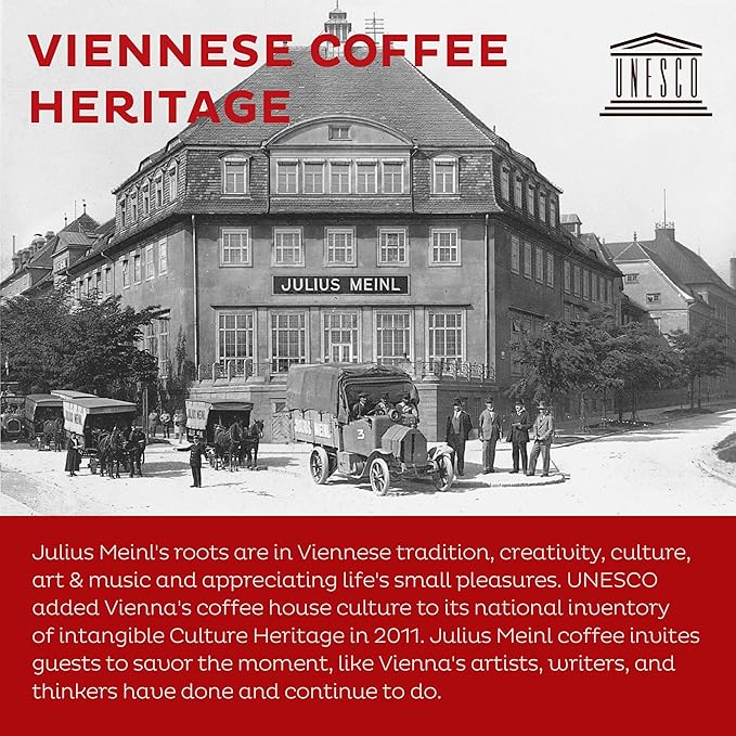 Julius Meinl Präsident Whole Bean Coffee 500g (17.6oz) - The Original Viennese Classic - Light-Medium Roast - Low Acidity with Chocolate Aroma (3)