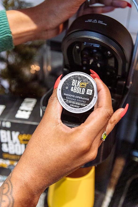 BLK &amp Bold Smoove Operator Keurig Single Serve K-Cup Coffee Pods Premium Dark Roast 100% Arabica Beans 60 Count (6 Packs of 10)