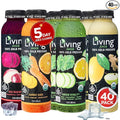O2 Living Juice Cold Pressed Drink - 5-Day Organic Juice Cleanse Pack - No Added Sugars or Water Natural Sweetness from Fruits Rich in Nutrients &amp Vitamins - Refreshing &amp Non-GMO - 40 Pack