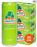 Jarritos - Mexican Soda Soft Drinks Grapefruit (12 oz 355ml) 8 Cans (3 Boxes of 8) - Real Cane Sugar - 0g Fat - Made in Mexico - Natural Flavor Soda Pop - Party &amp BBQ Beverages