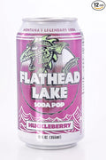 Flathead Lake Soda Pop (Huckleberry Cans) (12 Pack)