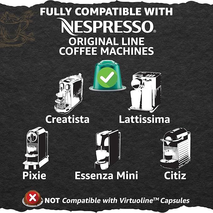 Cellini Caffè Cremoso Aluminum Nespresso Pods 120 Count Medium Roast Coffee Capsules 100% Nespresso Original Machine Compatible