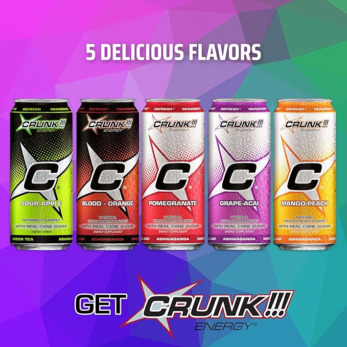 CRUNK!!! Energy Grape-Acai 16oz 12pack