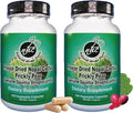 Nopal Cactus Capsules - Freeze Dried Prickly Pear Extract - Fiber Supplement for Metabolic Health Support - Rich in Betalains &amp Nitrates - Non-GMO - 120 Veggie Caps (2 Bottles)