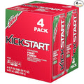 Mountain Dew Kickstart Sparkling Juice Beverage Fruit Punch 16 Ounce (Pack of 4)