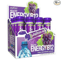 Zipfizz Daily Energy Drink Powder Grape 12 Pack | 3-in-1 Sustained Energy Rapid Hydration and Essential Vitamins | Sugar-Free | Electrolyte Powder | Contains Vitamin B-12 &amp Antioxidants