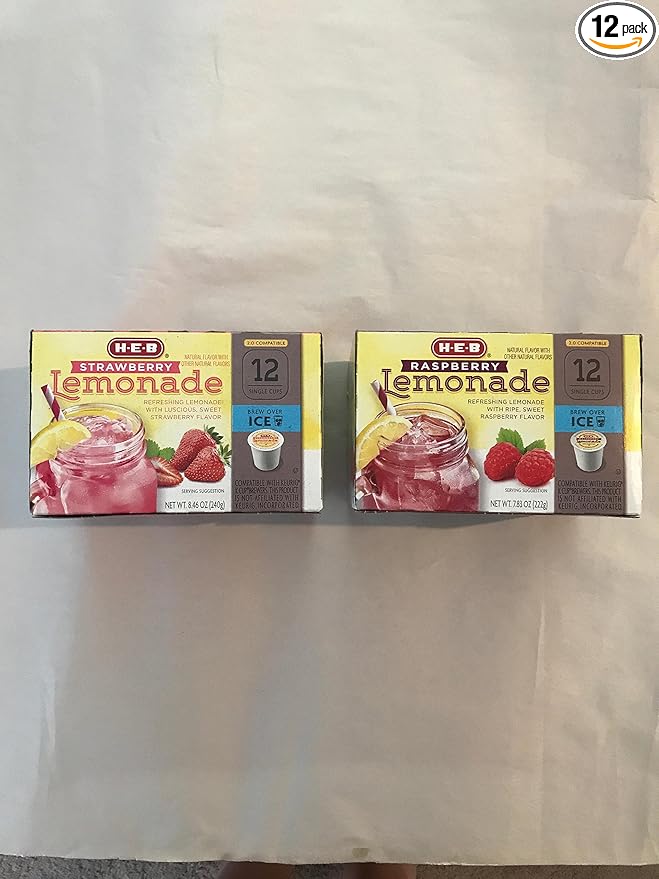 H-E-B Lemonade Variety 2-Pack (Strawberry &amp Raspberry) 12 ct. K-Cups