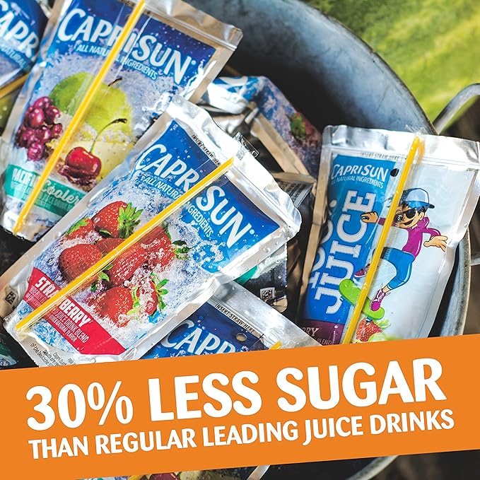 Capri Sun Orange Ready-to-Drink Juice 6 Fl Oz (Pack of 10)