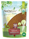 Food to Live Organic Freeze-Dried Acerola Cherry Powder 8 Ounces – Non-GMO 100% Pure Kosher Raw Non-Irradiated No Additives Vegan Superfood Bulk Great for Juice Drinks and Smoothies Rich in
