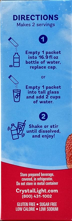 Crystal Light On The Go Wild Strawberry With Caffeine Drink Mix 10-Packet Box (Pack of 40)