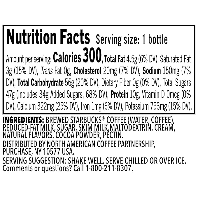 Starbucks Frappuccino Coffee Drink Peppermint Mocha 13.7 fl oz Bottles (12 Pack) Iced Coffee