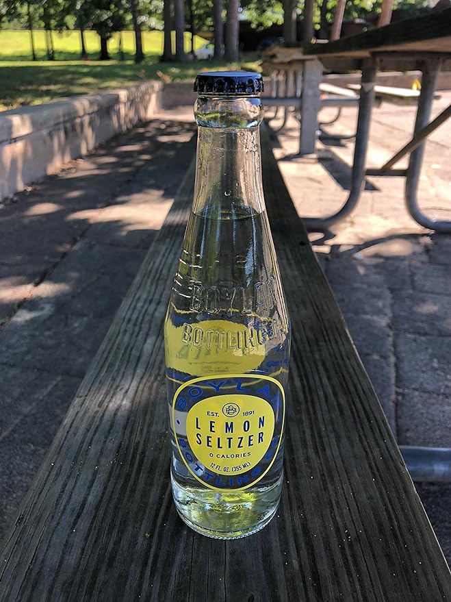 Boylan Lemon Seltzer 12 fl oz (24 Glass Bottles)
