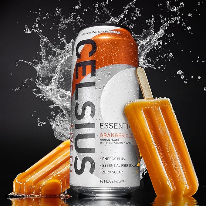 CELSIUS ESSENTIALS™ Sparkling Orangesicle Sugar Free Performance Energy Drink 16 Fl Oz (Pack of 12)