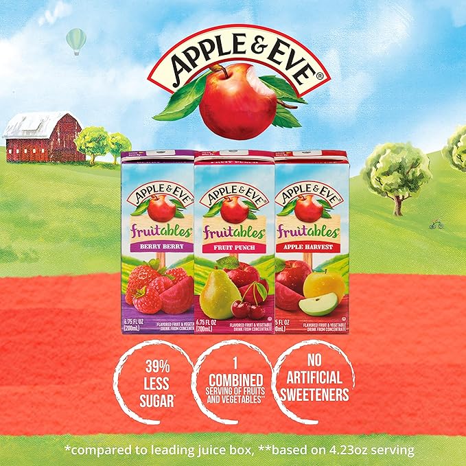 Apple &amp Eve Fruitables Variety Pack 6.75 Fl. Oz. - 32 Count