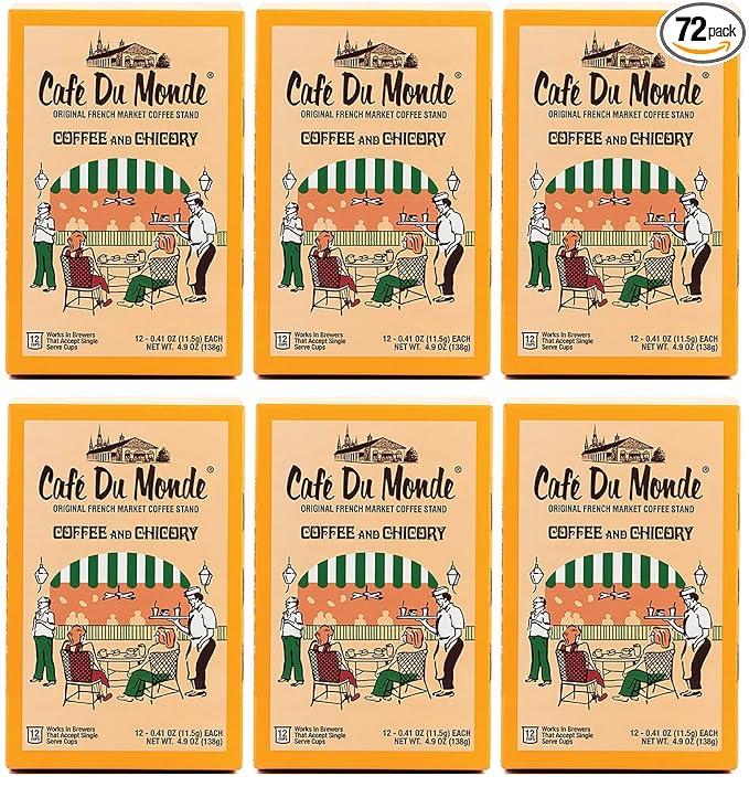 Cafe Du Monde Coffee and Chicory Single Serve Cups 72 Count