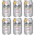 [Pack of 6] [Japan No. 1 Best NA Beer] ASAHI 0.00% Non-Alcohol Premium Japanese Beer Beverage  Zero Calories And Gluten Free (DRY ZERO)