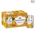 Sanpellegrino Orange Italian Sparkling Drinks 11.15 Fl Oz Cans 6 Pack