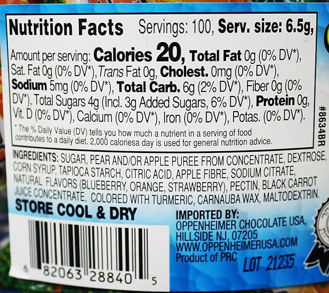 100 Fruit Nuggets Mini Pouches Kosher Vitamin C 66% Real Juice All Natural Flavors Gluten Free - By Au'some