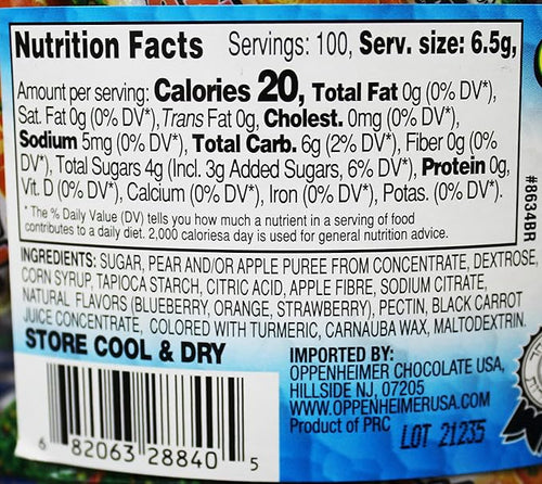 100 Fruit Nuggets Mini Pouches Kosher Vitamin C 66% Real Juice All Natural Flavors Gluten Free - By Au'some