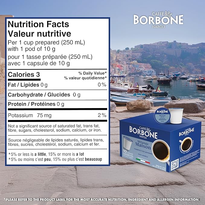 Caffè Borbone House Blend Coffee (60 Count) – Medium Roast 100% Arabica Roasted in Italy with Rich and Smooth Taste – Single Serve Coffee Pods Compatible with K-Cup Brewers