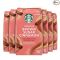 Starbucks Brown Sugar Cinnamon Hot or Iced Coffee Flavored Ground Coffee Six 11 oz Bags
