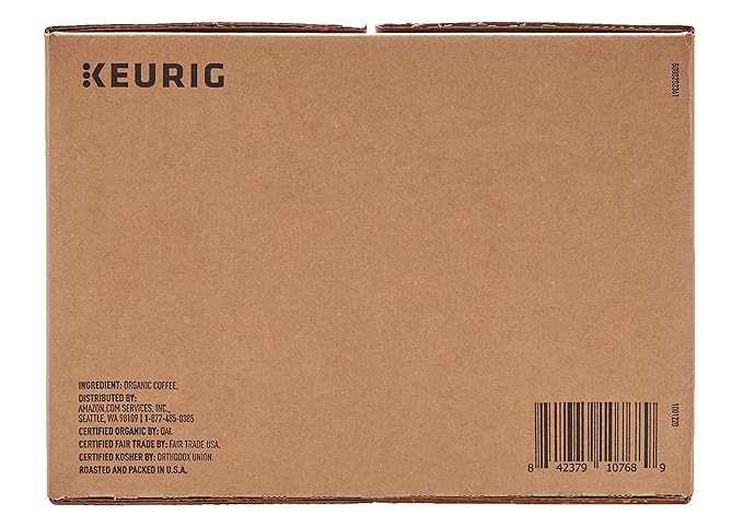AmazonFresh 80 Ct. Organic Fair Trade K-Cups Peru Medium Roast Keurig K-Cup Brewer Compatible