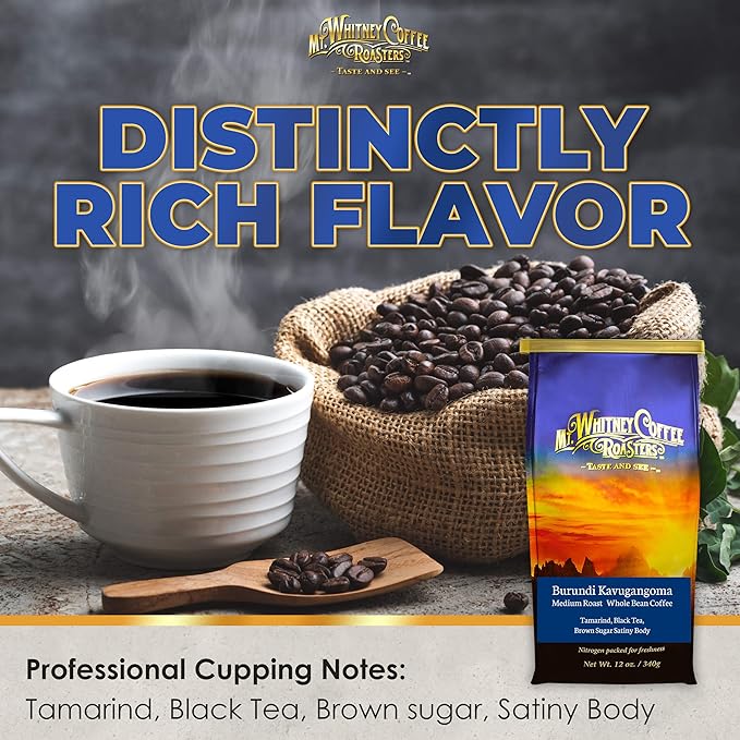 Mt. Whitney Burundi Kavugangoma Coffee (Whole Bean 12 Oz)