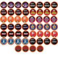 Coffee Pod Variety Packs Sampler Compatible with K Cup Brewers Including 2.0 Assorted Variety Pack (Dark Roast Variety 52 Count (Pack of 1)