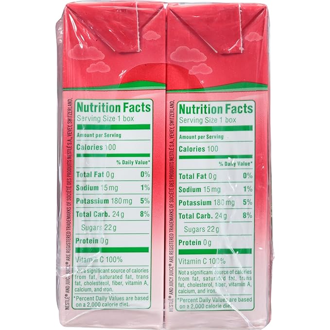 Juicy Juice Slim 8 Pack Punch 6.75 Ounce Boxes (Pack of 4)