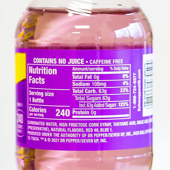 Schweppes Dry Grape Ginger Ale - Refreshing Crisp Delicious - 12 20oz Bottles