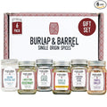 Burlap &amp Barrel Herbs &amp Salt 6-Pack Gift Set- As Seen on Shark Tank! Make Your Own Spice Blend Combine Salt &amp Herbs for a Savory Mix- Includes Sage Shallot Slices &amp More!- 6 Full Siz