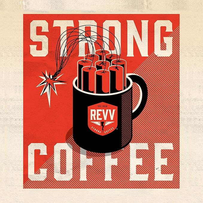 REVV Afterburner Single-Serve Keurig K-Cup Pods Dark Roast Coffee 60 Count