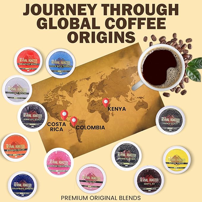 InfuSio Coffee Pods – 96 Count Ethiopian Yirgacheffe (Light Roast Coffee) Single Serve Coffee Pods for Keurig K Cup® Brewers Compatible with Keurig 2.0 Brewers