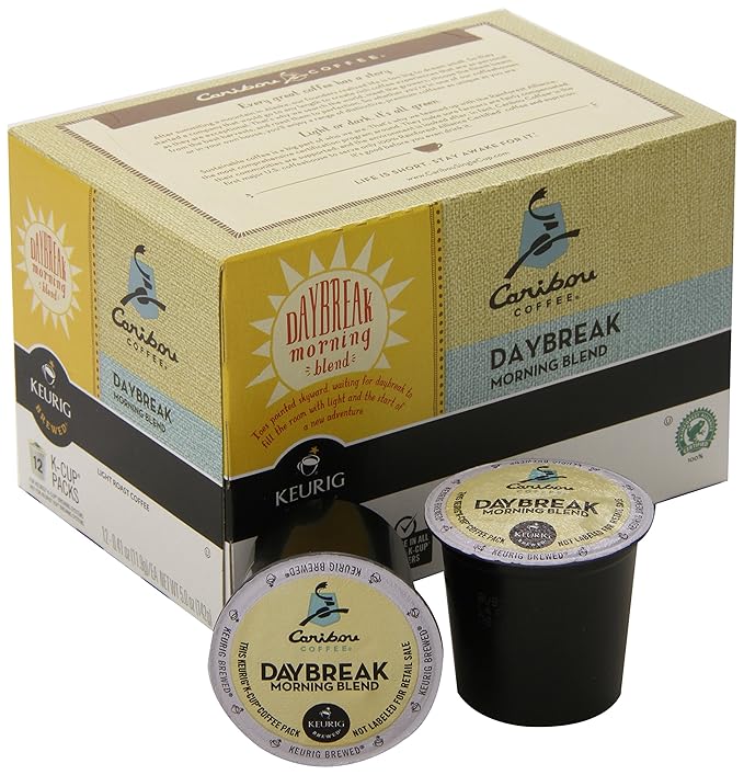 Caribou Coffee Daybreak Morning Blend K-Cups For Keurig K-Cup Brewers 12-Coun