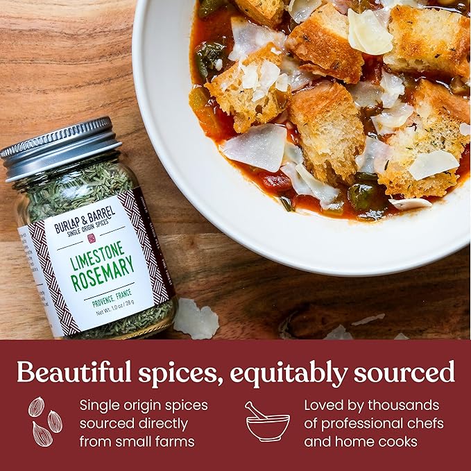 Burlap &amp Barrel Herbs &amp Salt 6-Pack Gift Set- As Seen on Shark Tank! Make Your Own Spice Blend Combine Salt &amp Herbs for a Savory Mix- Includes Sage Shallot Slices &amp More!- 6 Full Siz