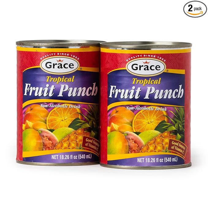 Grace Canned Tropical Fruit Punch 18.26 oz. (540 ml) - 2 Pack
