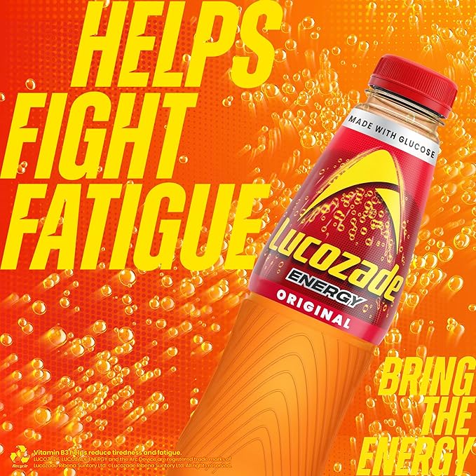 Lucozade Energy Original 380ml (Pack of 4)