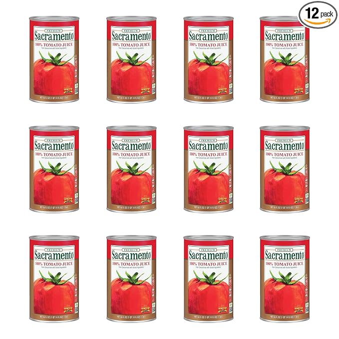 Sacramento Tomato Juice 46 Oz Can Case of 12 Cans