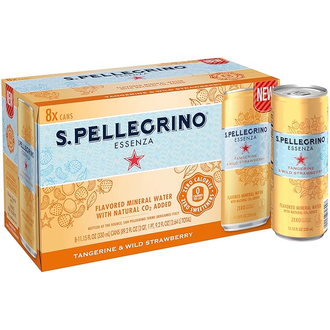 S.Pellegrino Essenza Variety Pack - Lemon Dark Morello Cherry Wild Strawberry11.15 Fl. Oz (Pack of 24)